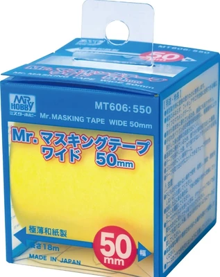 MT-606  инструменты для работы с краской  Маскировочная лента Mr.Masking Tape Wide (50мм) 4973028922240