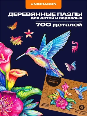 Пазл деревянный Неуловимая Колибри 700 деталей 1006255147