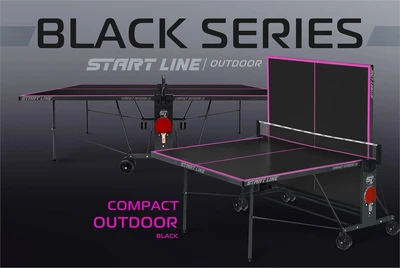 Стол теннисный Compact-2 LX  Всепогодный 6 black 6044-16