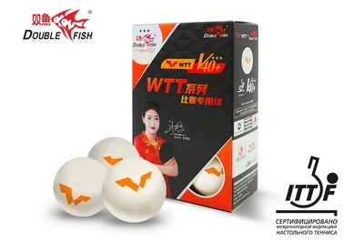 Мячи для н/т Double Fish V40+ 3 star WTT (6шт.) V111F2