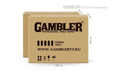 Стол теннисный Edition Всепогодный 6 Синий GTS-4