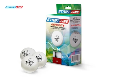 Мячи Start line Club Select 1* New (6 шт, бел.) 8331