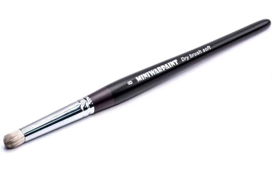 T-042  кисти  Кисть MiniWarPaint серии Drybrush soft №8 4690559017961