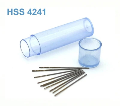 42261  ручной инструмент  Мини-сверло, HSS 4241, титановое покрытие, d 0,6 мм, 10 шт. 2000002204282