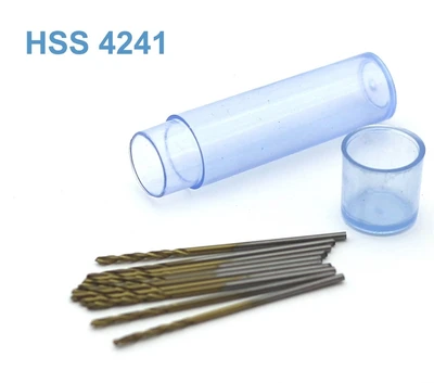 42269  ручной инструмент  Мини-сверло, HSS 4241, титановое покрытие, d 1,0 мм, 10 шт. 2000002204367
