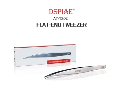 AT-TZ02  ручной инструмент  Пинцет 122мм Flat-End Tweezer 6970845560226