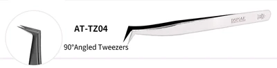 AT-TZ04  ручной инструмент  Пинцет угловой 90*Angled Tweezer 6970845569458