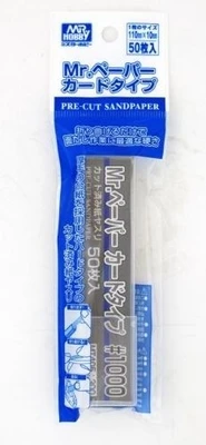 MT-405  ручной инструмент  Наждачная бумага Mr.Hobby Type Pre-Cut Sand Paper #1000 2000002091561