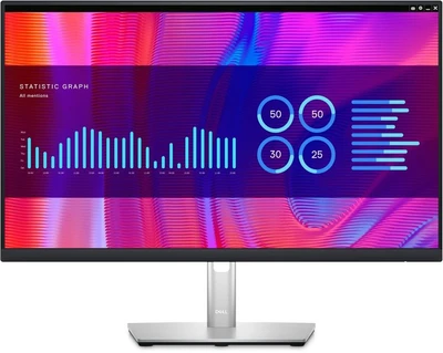 23.8" Монитор Dell P2423DE,  2560x1440,  IPS,  1хHDMI,  1хDP,  черный и серебристый [210-bddw] 1800494