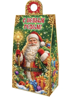 Новогодний подарок Золотой Дед (картон) 450г 063у