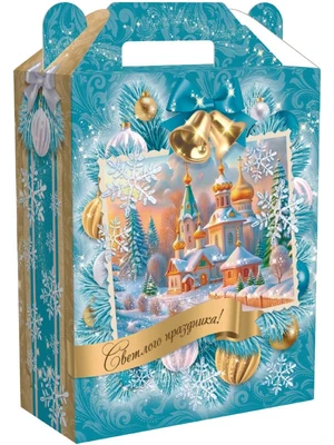 Новогодний подарок Светлый праздник (картон) 1100г 012у