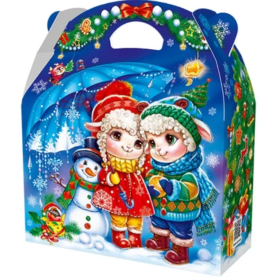 Новогодний подарок Дружба (картон) с анимацией 1500г 040у