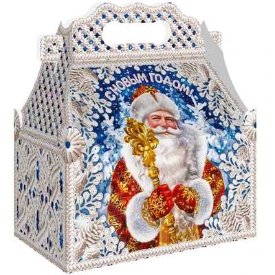 Новогодний подарок Ларец Посох (плотный картон) 1200г 276у