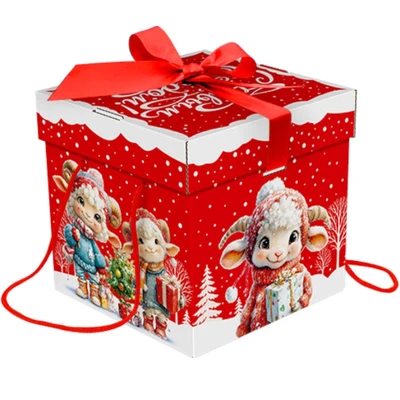 Новогодний подарок Кубик Кучеряшки (плотный картон) 2000г 198у