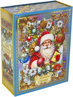 Новогодний подарок Суперкнига средняя (картон премиум) 1500г 348у