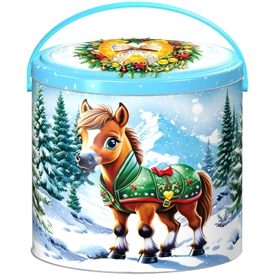 Новогодний подарок Конёк Горбунок (жесть) 700г 221