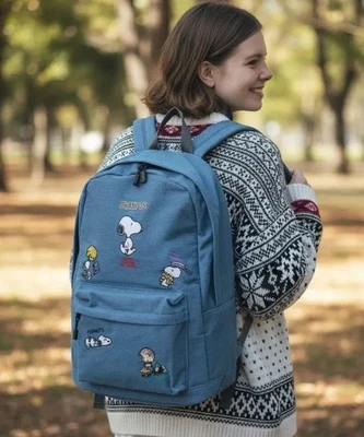 Рюкзак джинсовый PEANUTS Snoopy, светло-индиго 48343349