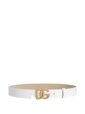 Ремень с пряжкой с логотипом Dolce & Gabbana Kids, белый 47678945