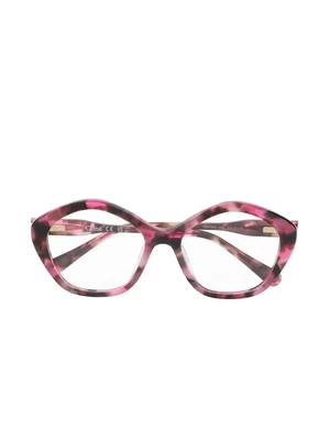 Очки в черепаховой оправе большого размера Chloe Eyewear, розовый 44812239