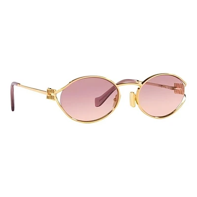 Солнцезащитные очки MIU MIU с овальной оправой 27984033