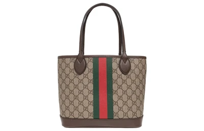 Сумка-шоппер GUCCI Ophidia из канваса с кожаными деталями 26489879