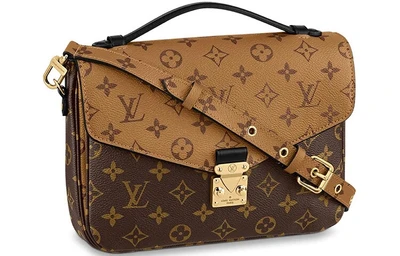 Сумка через плечо Louis Vuitton Pochette Metis, коричневая 4546306