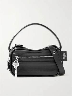Кожаная сумка через плечо с украшением Camero Kit Acne Studios, черный 47351196