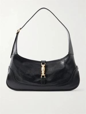 Плечевая сумка Jackie Slim из текстурированной кожи GUCCI, черный 47344595