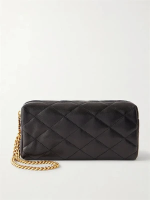 Сумка-клатч Cassandre Bijou из стеганой рельефной кожи SAINT LAURENT, черный 47323655