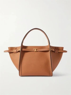 TOD'S Сумка из текстурированной кожи Tim, коричневый 47338828