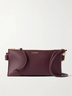 Сумка на плечо Joya из кожи с украшениями LOEWE, бордовый 47344847