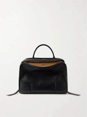 Большая кожаная сумка через плечо Amazona 180 LOEWE, черный 47338375