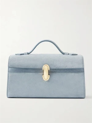 Сумка-тоут Symmetry Pochette из замши Savette, голубой 47338581