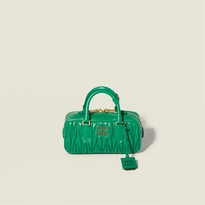 Сумка Arcadie из стеганой наппы MIU MIU, зеленый 47339838