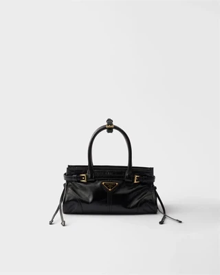 Мини-сумочка Prada Bonnie из кожи, черный 47349936