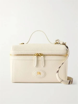 Несессер из фактурной кожи BURBERRY, бежевый 47323794