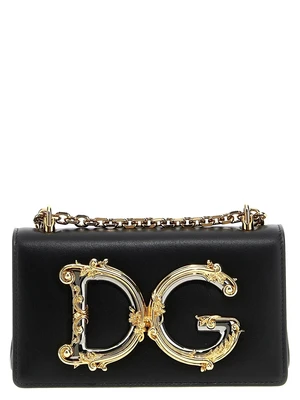 Мини-сумка через плечо 'DG Girl' DOLCE & GABBANA, черный 47356173