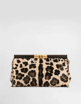 Сумка на плечо Marlene из кожи лео кид DOLCE & GABBANA, мультицвет 47362156
