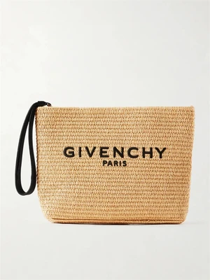 Логотип клатча из рафии Givenchy, бежевый 47324412