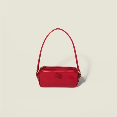 Кожаный кошелек MIU MIU, красный 47373842