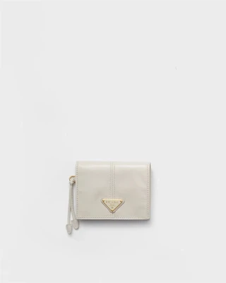 Маленький кожаный кошелек Prada, белый 47349949