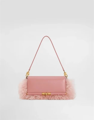 Сумка на плечо Marlene из овчины и тисненой телячьей кожи palmellato DOLCE & GABBANA, мультицвет 47362694