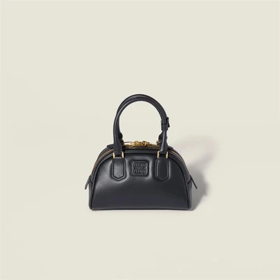 Сумка Arcadie из кожи MIU MIU, черный 47372726