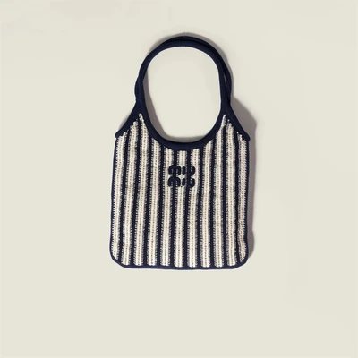 Вязаная сумка Ivy MIU MIU, синий 47372729