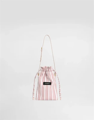 Сумка Essenza из полосатого поплина DOLCE & GABBANA, мультицвет 47362824