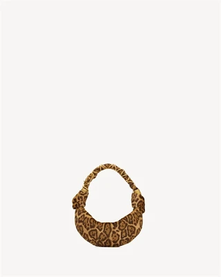 Мини-хобо AMALIA из кожи пони SAINT LAURENT, коричневый 47363511