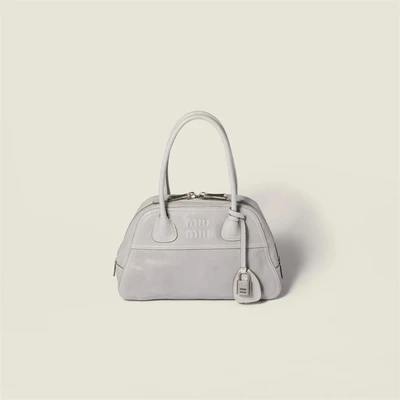 Сумка Vivant из кожи наппа MIU MIU, белый 47374056