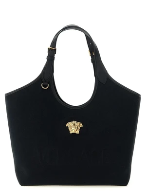 Сумка-шоппер средней величины «La Medusa» VERSACE, черный 47339848