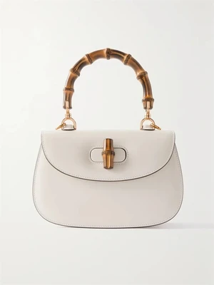 Кожаная сумка через плечо Bamboo 1947 GUCCI, белый 47344721
