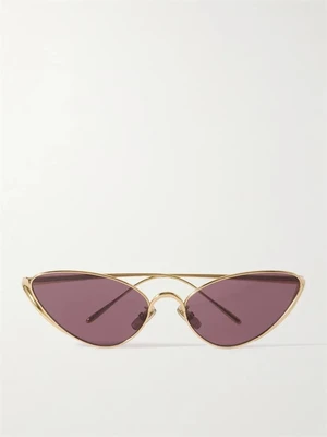 Солнцезащитные очки «кошачий глаз» с золотистым оттенком LOEWE EYEWEAR, золотой 47348794